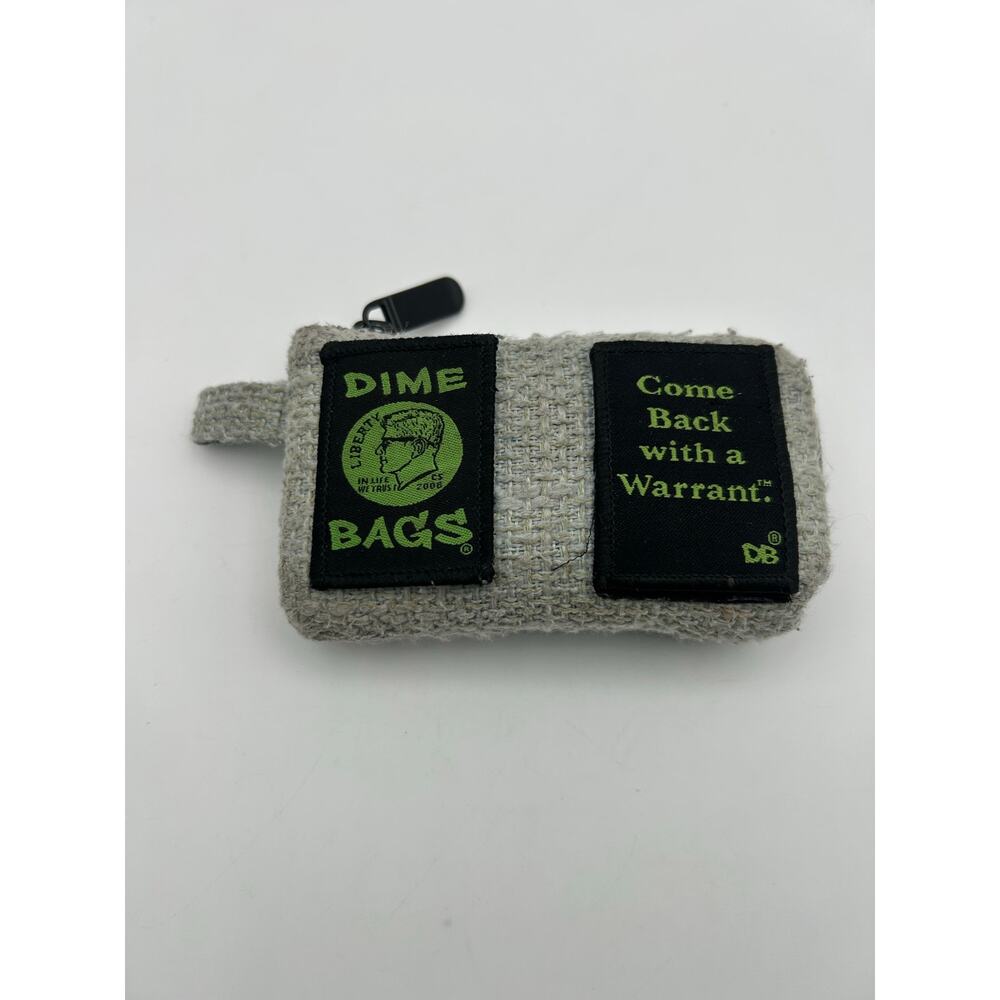 Dime Bags Small Hemp Pouch Smell Proof Zipper Case Stash Bag Mini Storage